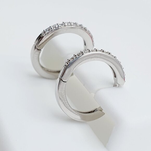 "925 Sterling Silver Cubic Zirconia Earrings, U19254671 - Picture 8 of 10